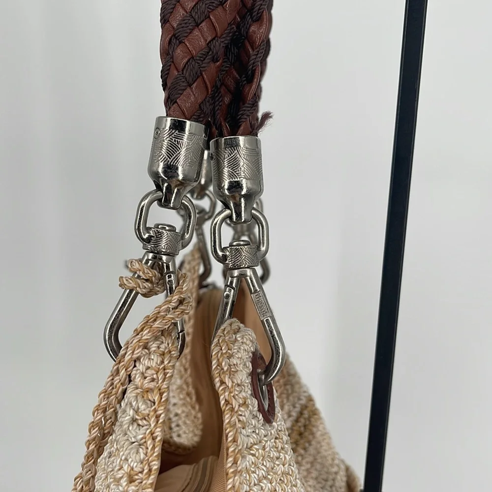 The Sak Woven Straw Hobo in Beige, Tan, Brown